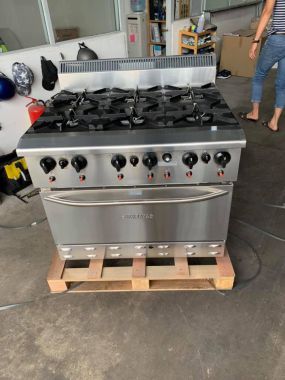 Bếp Âu 6 họng có lò nướng DRO6-17