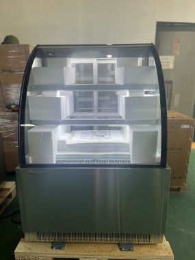 Tủ trưng bày bánh kính cong 0.9m TBR900-2