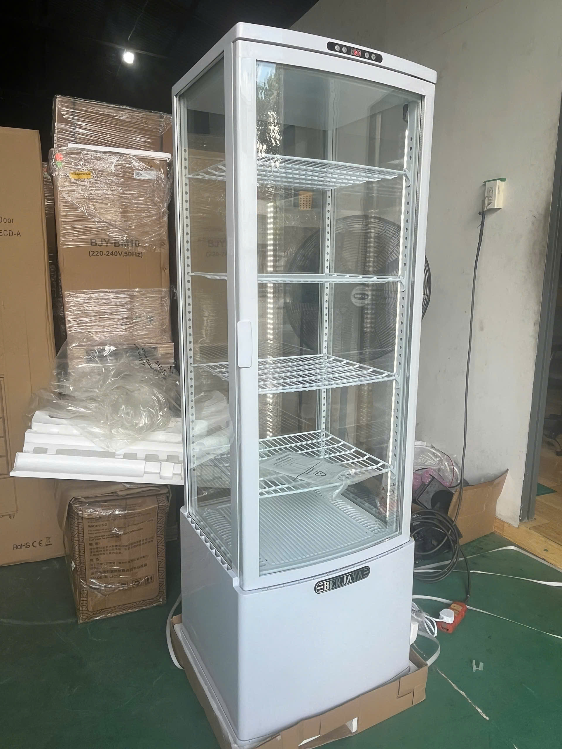 Tủ mát trưng bày 4 mặt kính BJY-4GDC235CD-A